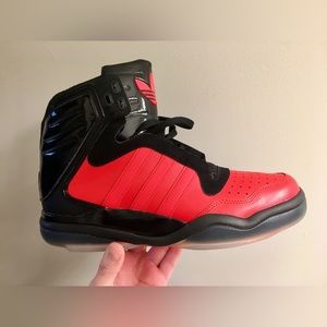 Adidas Tech Street Mid, Red/Black-Red, Size 10.5